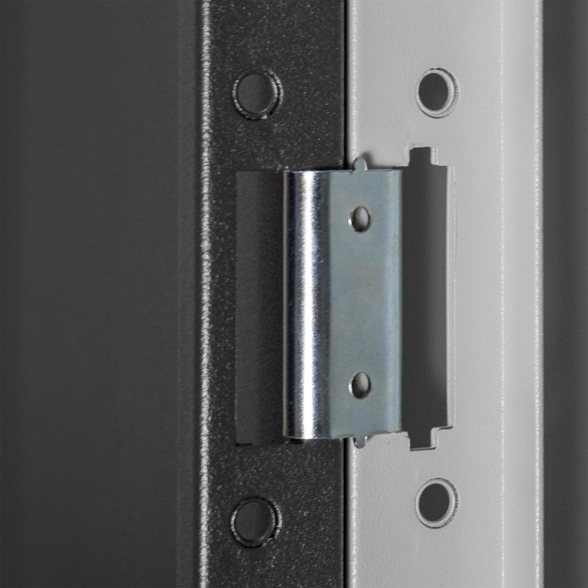 FLÜGELTÜRSCHRANK Owl mit 4 Fachboden 195x95x40cm Lichtgrau/Anthrazitgrau - Anthrazit, Metall (95/195/40cm) - PROREGAL