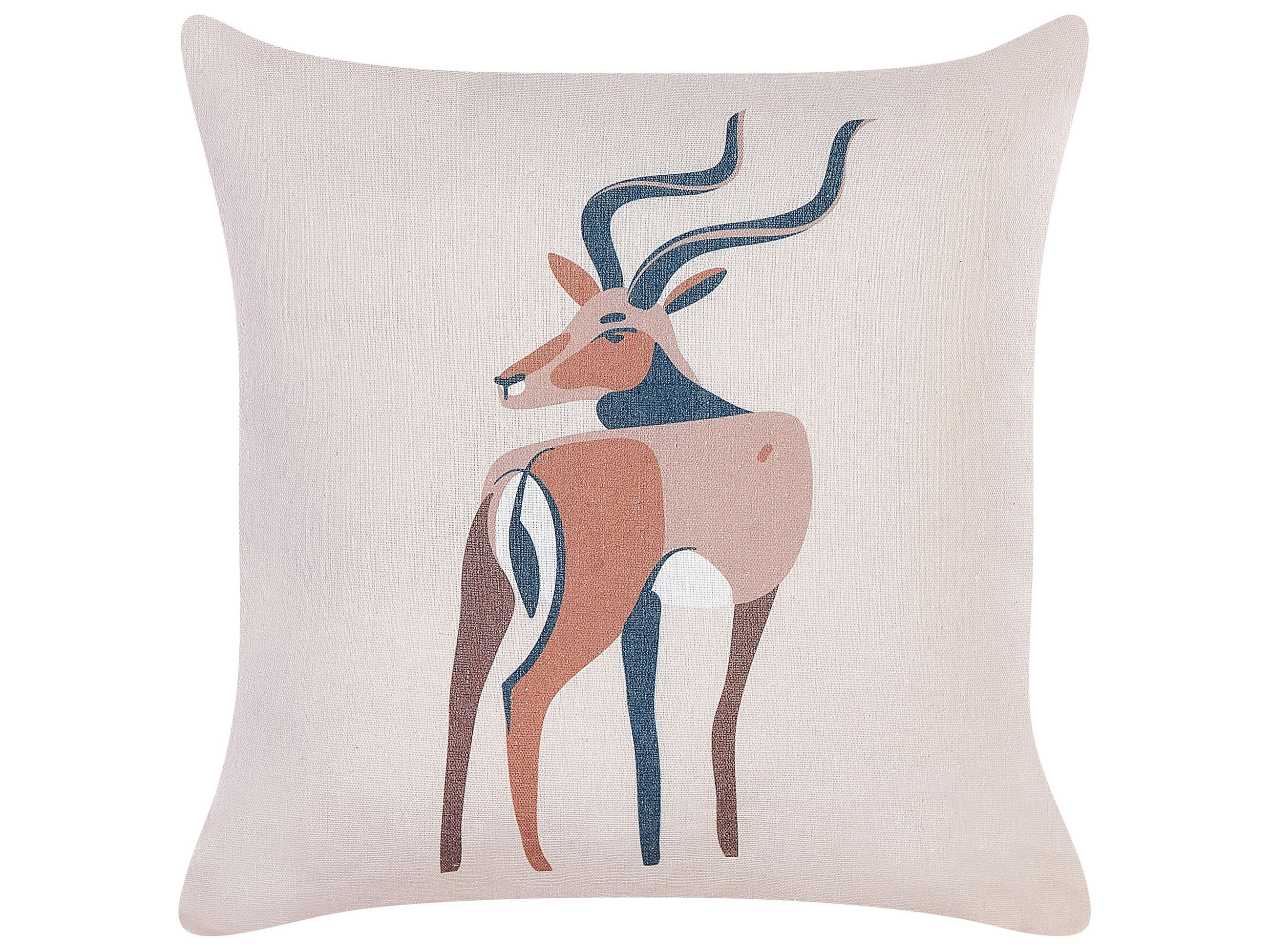DEKOKISSEN 2er-Set Beige 45/45 cm Abal - Beige, Textil (45/45cm) - Beliani