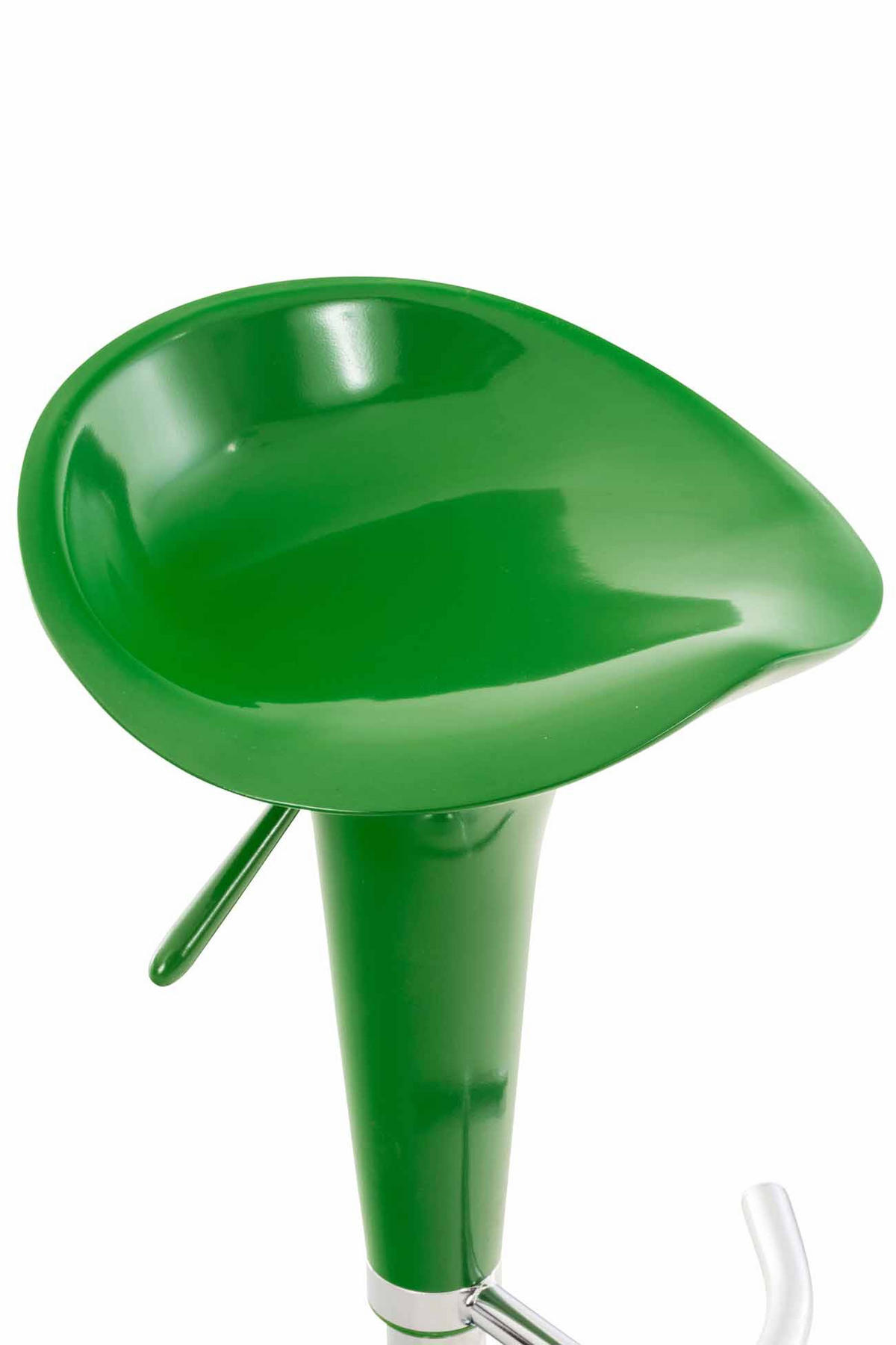 BARHOCKER Kunststoff Grün - Chromfarben/Grün, Kunststoff/Metall (37/87/37cm) - CLP