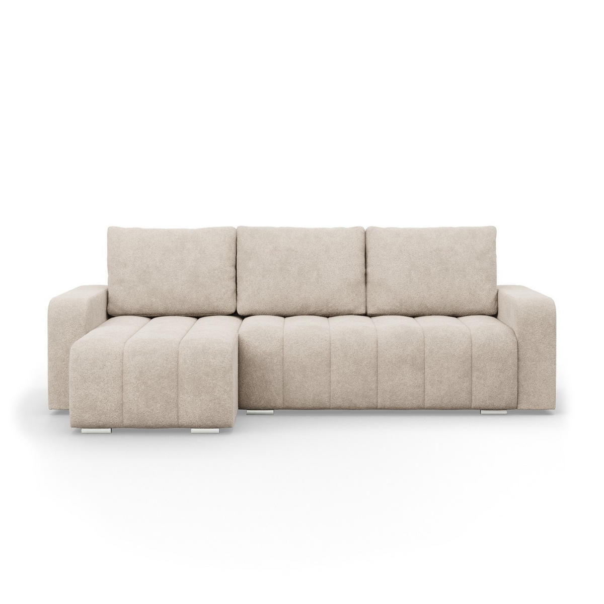 ECKSOFA MIT SCHLAFFUNKTION ABRIELLE BONELL Beige - Beige, Textil (144/237cm) - Mebligo