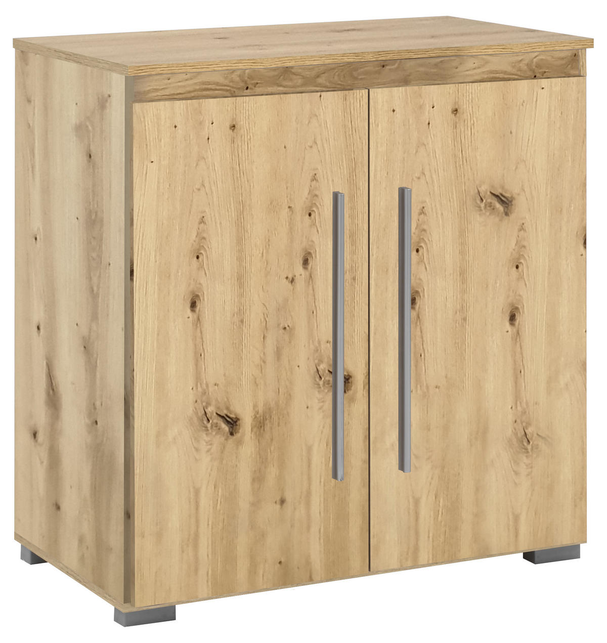KOMMODE 85/92/50 cm Artisan Oak - Silberfarben/Eiche Artisan, Holzwerkstoff/Kunststoff (85/92/50cm) - arthur berndt
