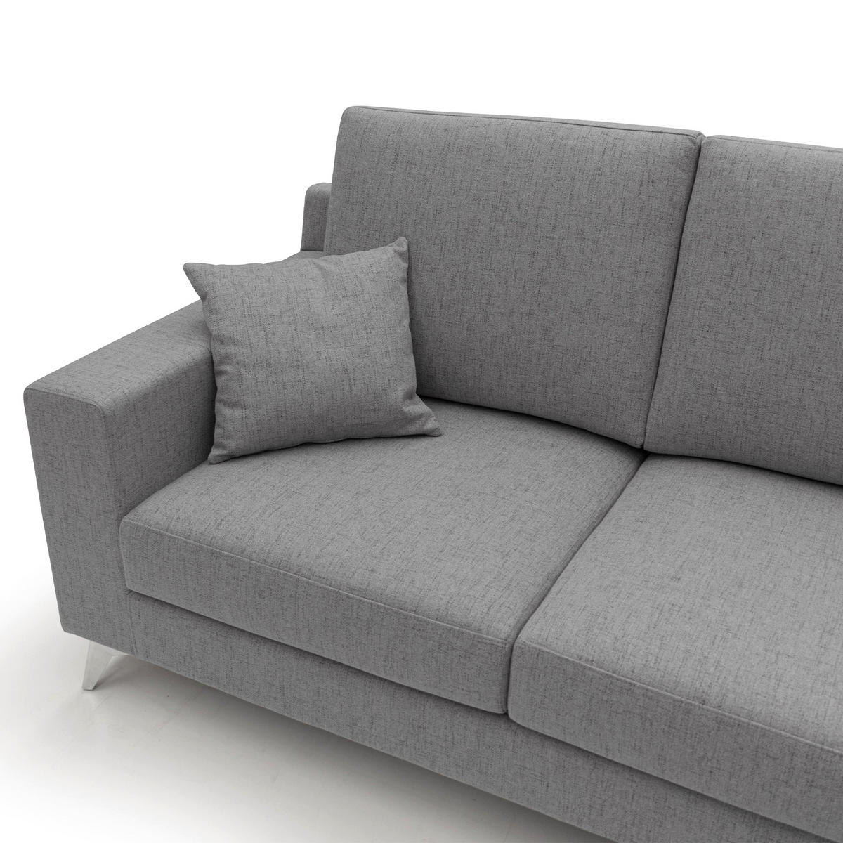 LINEARSOFA Michael - Grau, Textil (186/95/91cm) - Divani.store