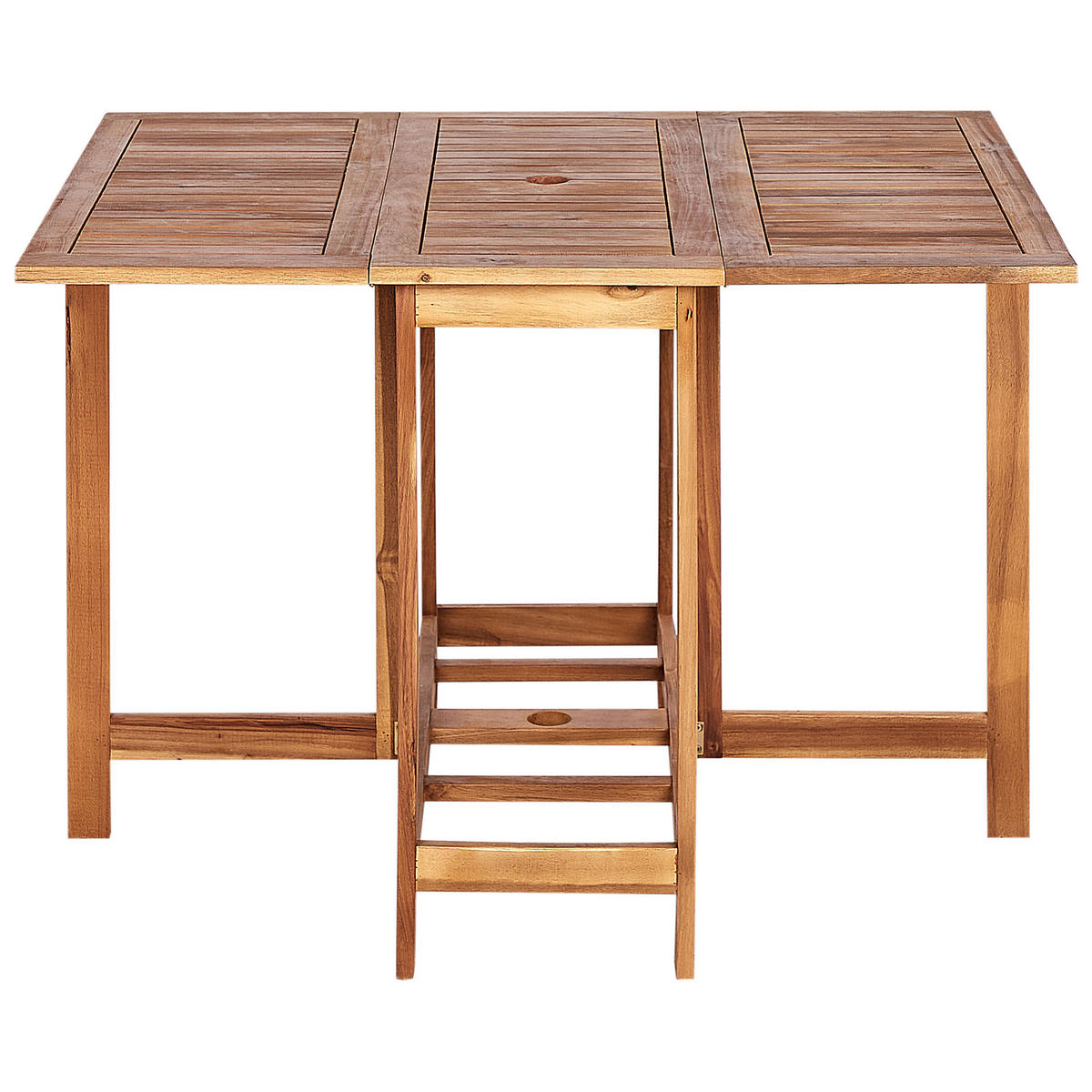 GARTENMÖBEL SET 4-Sitzer Akazienholz hellbraun Frassine - Hellbraun, Holz - Beliani