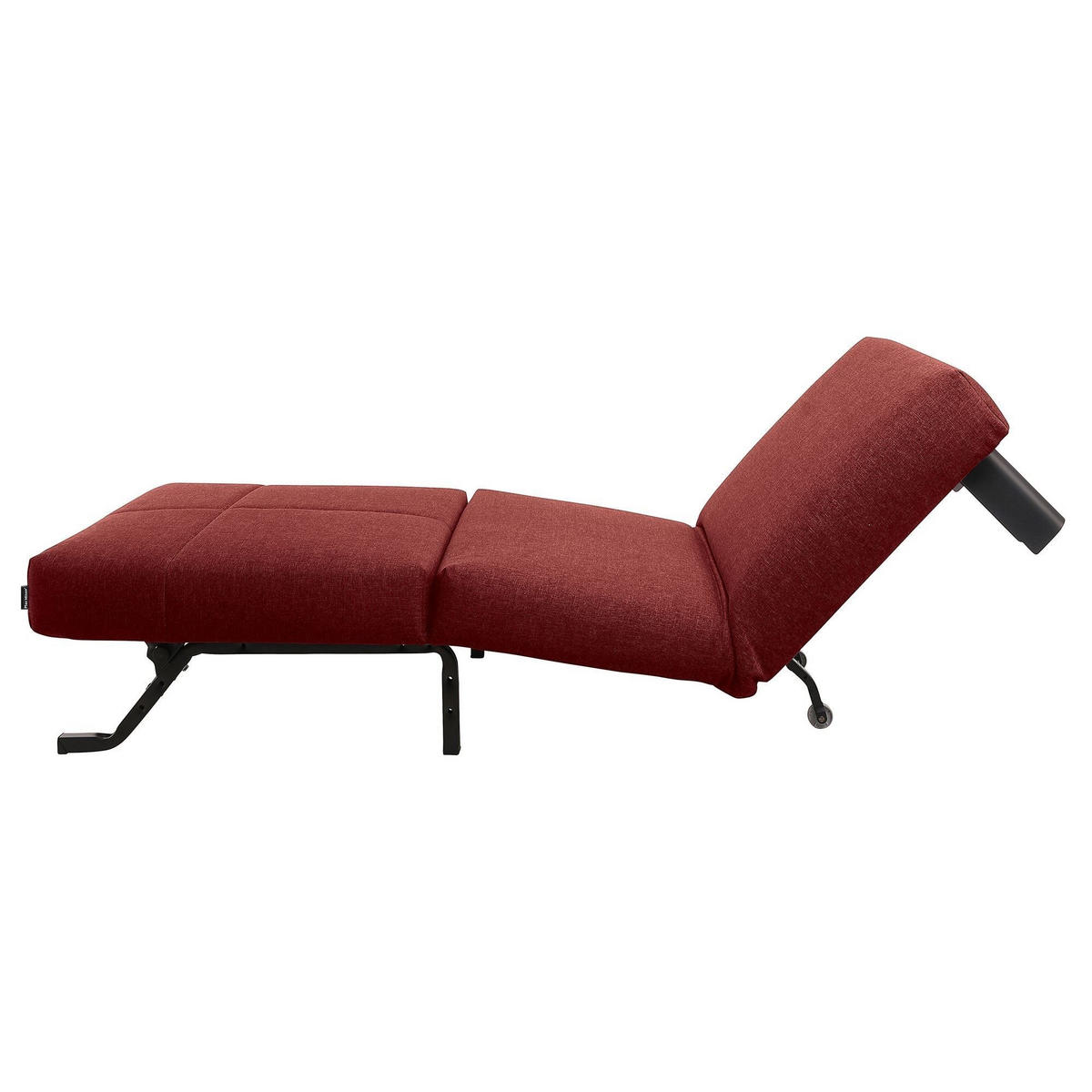 FALTSESSEL Kalomira Bezug Flachgewebe Metall schwarz / rot - Rot, Kunststoff (100/85/85cm) - 58aufmkessel