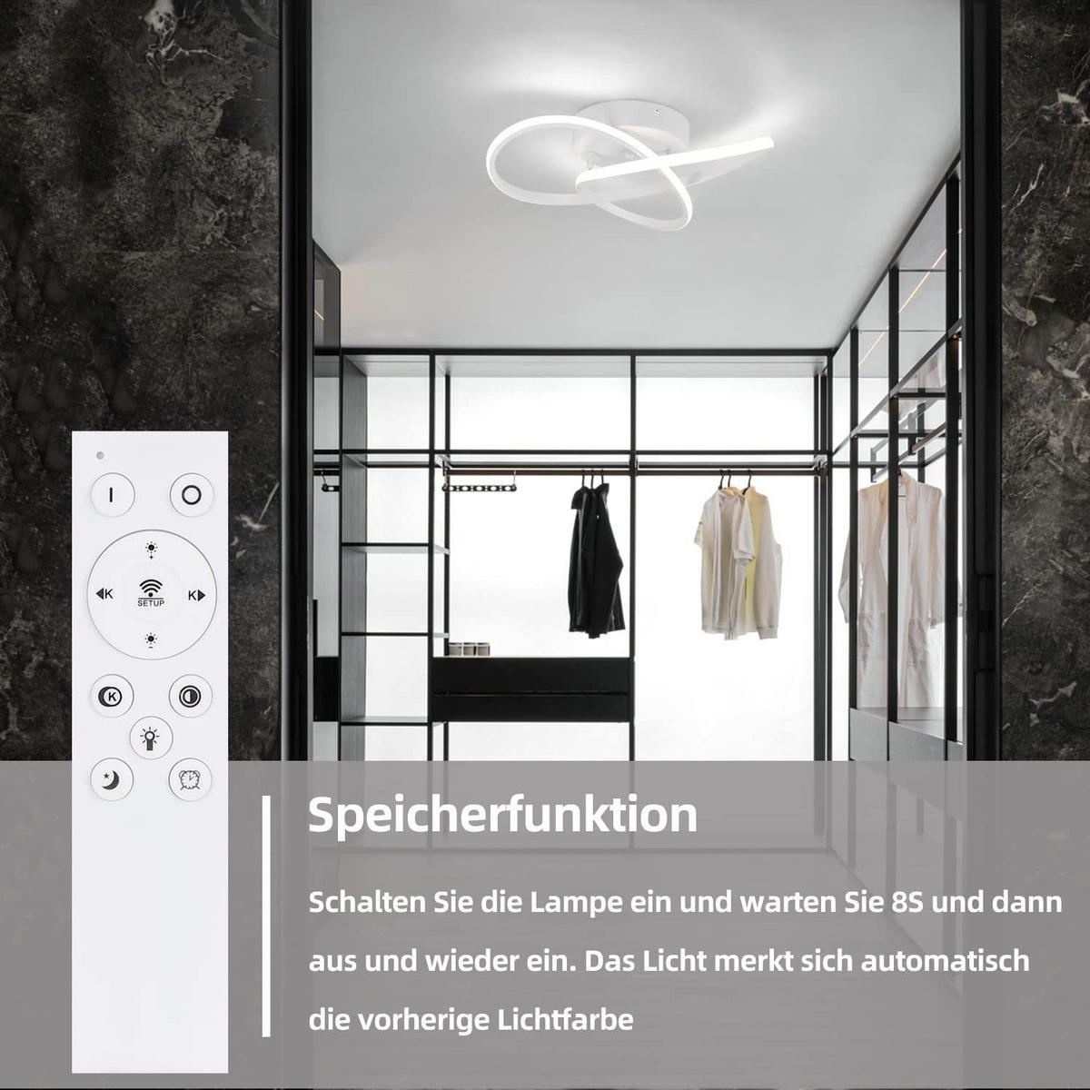 LED-DECKENLEUCHTE Möbius 40/40/14 cm - Weiß, Kunststoff (40/40/14cm) - Nettlife