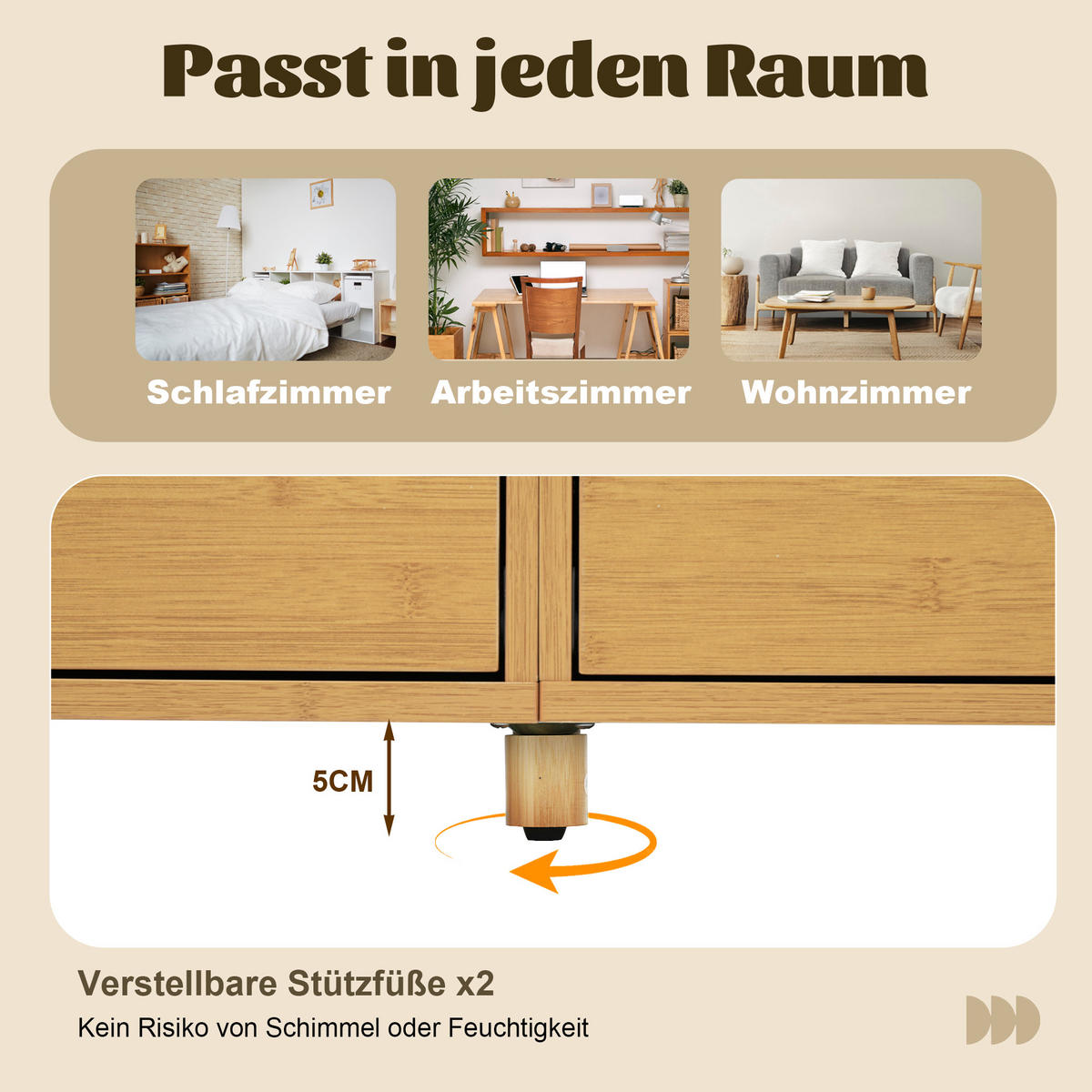 SIDEBOARD Oak 160/40/75 cm mit 6 Schubladen und offenen Regalen - Eichefarben, Naturmaterialien (160/75/40cm) - PANGIVO