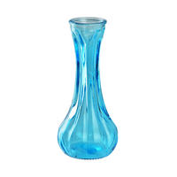 VASE Serenite Blau 4x6xh16 cm Glas - Blau, Glas (16cm) - Mondex