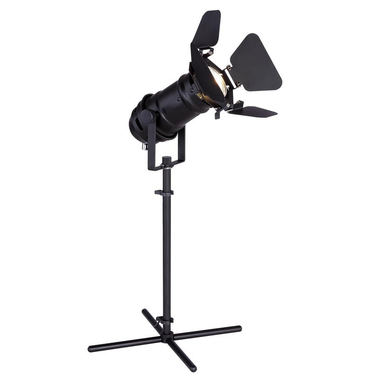 LED TISCHLEUCHTE Metall Schwarz - Schwarz, Kunststoff (27.5/24/48.5cm) - Globo Lighting