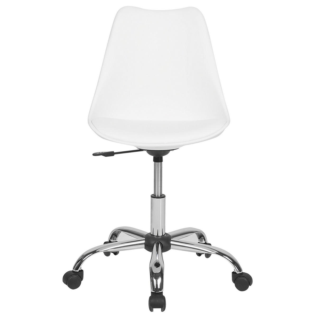 BÜRODREHSTUHL Kunststoff Weiß Dakota - Weiß, Kunststoff/Textil (60/79/60cm) - Beliani