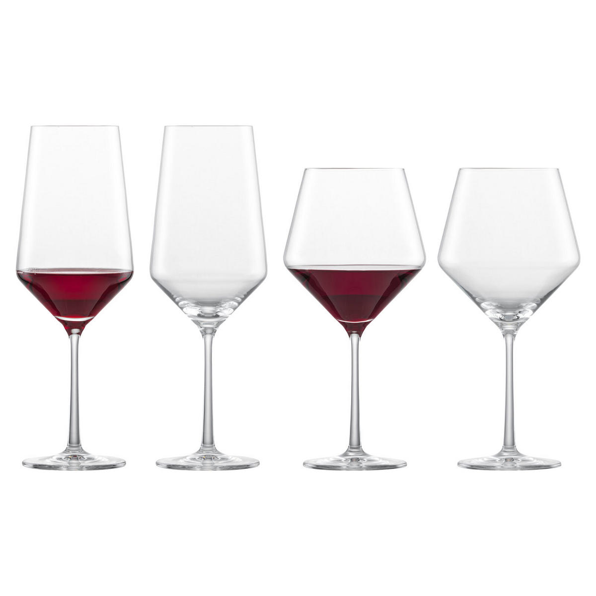 BORDEAUX UND BURGUNDER GLÄSER Pure transparent 4er Set - Transparent, Glas - Zwiesel Glas
