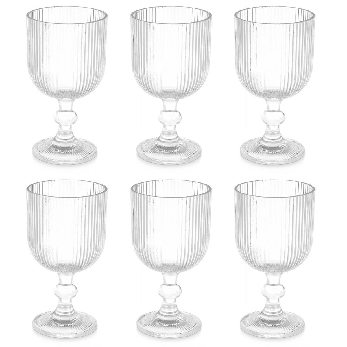 WASSERGLAS 370 ml 6er Set - Transparent, Glas (9L) - Vivalto