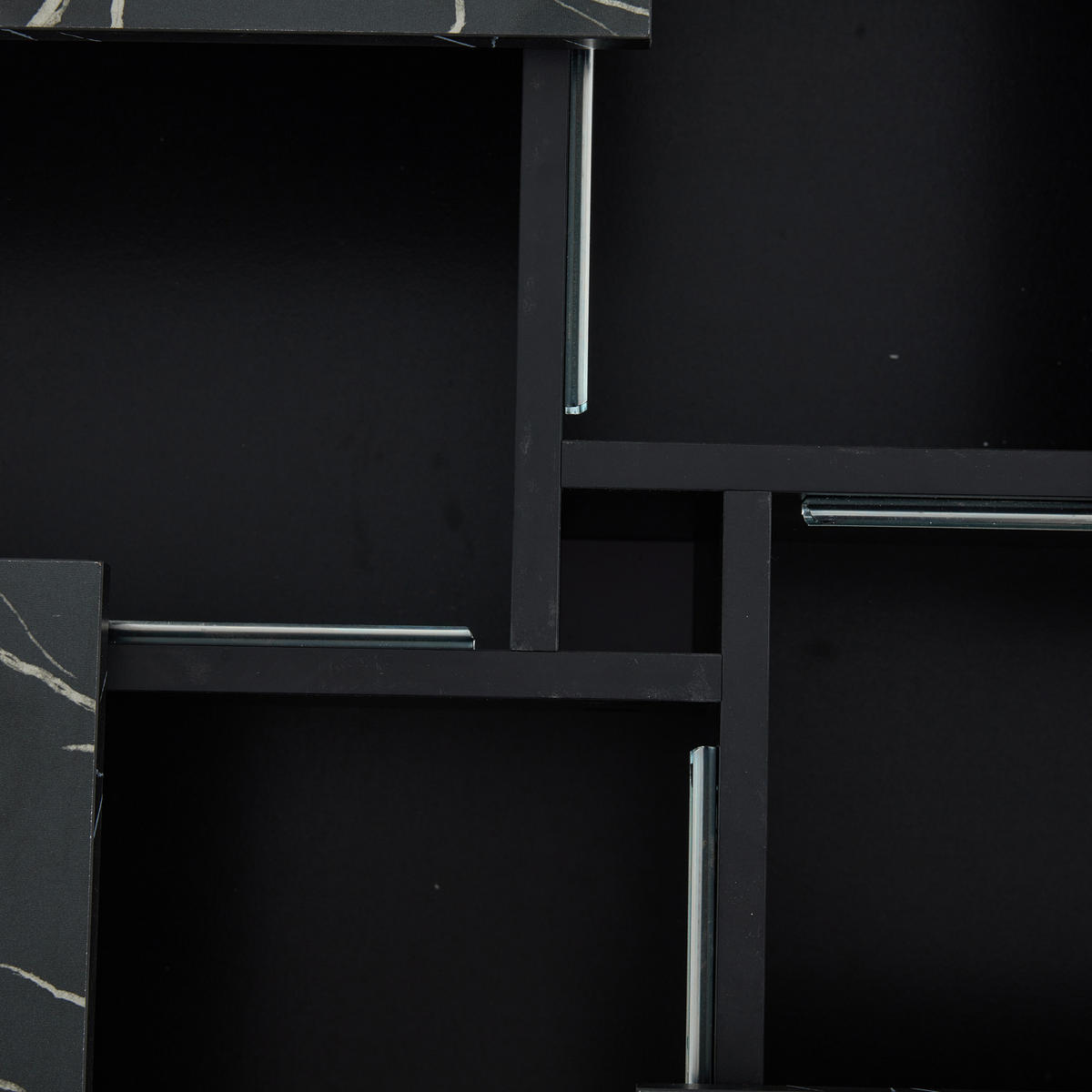 COUCHTISCH DE-111 Modern Schwarz - Schwarz, Holzwerkstoff (90/90/25cm) - ComfortXL