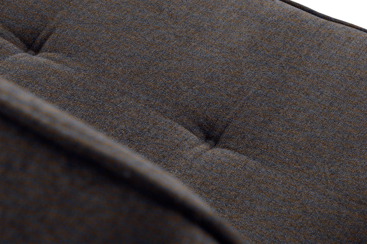 SCHLAFSOFA ORIO 3 Personen, Chenille-Stoff, marineblau/braun - Blaugrau, Textil (219/90/90cm) - KONSIMO®