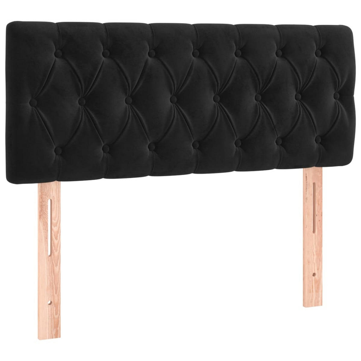 BOXSPRINGBETT MIT MATRATZE SCHWARZ 120X200 CM SAMT - Schwarz, Holz/Textil (120/200cm) - vidaXL
