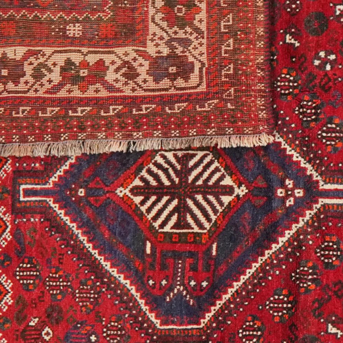 ORIENTTEPPICH handgeknüpft Gashgai Rot 302/213 cm Schurwolle - Rot, Textil (213/302cm) - Looma