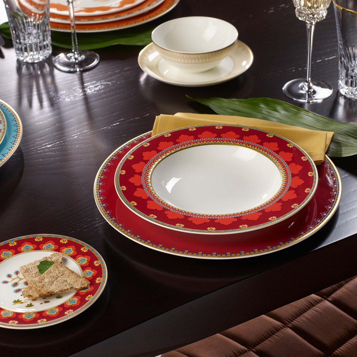 SUPPENTELLER Samarkand Rubin bunt ø 24,8 cm - Multicolor, Keramik (24.8cm) - Villeroy & Boch