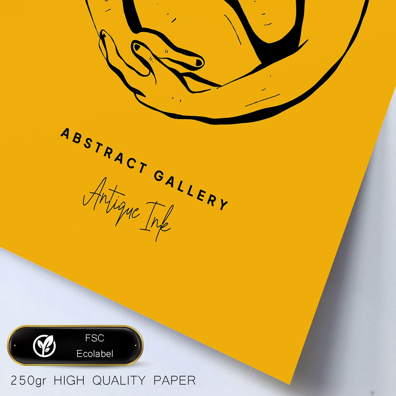 POSTER Set Mit 6 In Schwarzer Tinte Umarmung Von Der Griechischen Mythologie Inspirierte Drucke Für Innenarchitektur A3 & A4 Weißer Rahmen - Weiß, Papier (29/3cm) - Nacnic