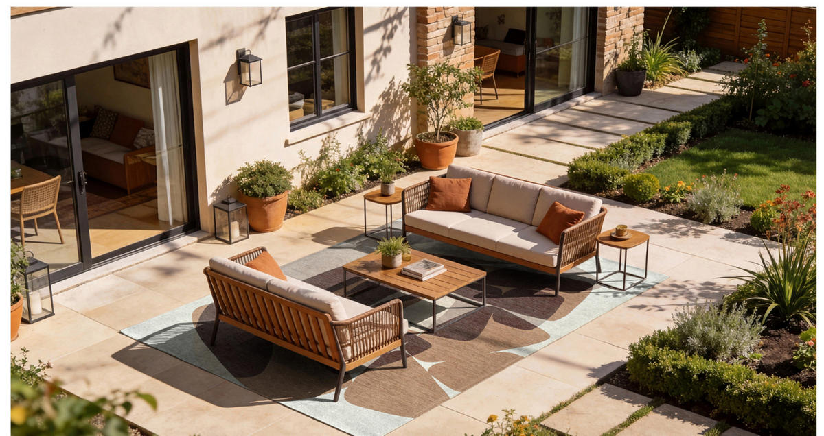 TEPPICH modern Flachgewebe ROCKY Braun 140 x 200 cm - Braun, Textil (140/200cm) - Novatrend