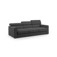 LINEARSOFA Dylan - Anthrazit, Textil (240/74/100cm) - Divani.store