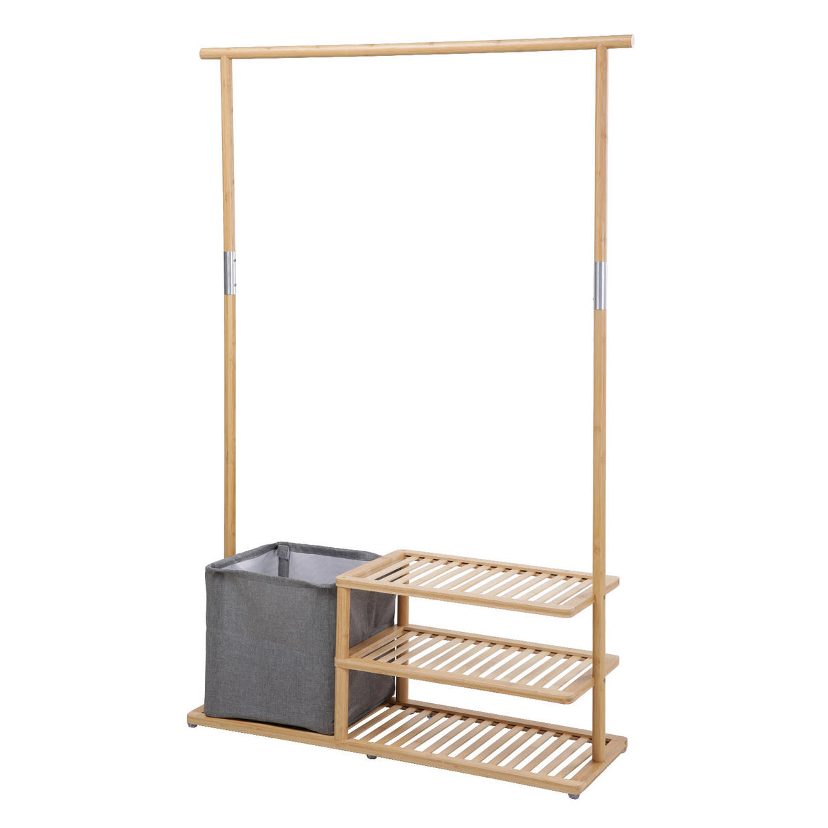 KLEIDERSTANGE BASRI Bambus - Naturfarben, Holz (108.5/150.5/34cm) - SVITA