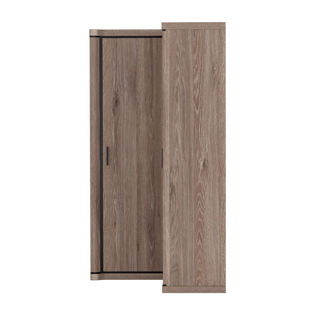 ECKKLEIDERSCHRANK Dallas D-21 100 x 192 x 114 cm Trüffeleiche - Trüffeleichefarben, Holzwerkstoff/Kunststoff (100/192/114cm) - Koseto