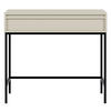KONSOLENTISCH Evo Graubeige mit Metallgestell 90 cm - Greige/Schwarz, Holzwerkstoff/Metall (34/90/79cm) - Selsey