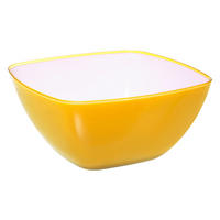 SALATSCHÜSSEL Nomad Gelb 3,9 l 24,5/24,5/11,6 cm - Gelb, Kunststoff (24.5/11.6/24.5cm) - 5five Simply Smart