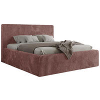 POLSTERBETT TILIANO CLASSIC 160/200 - Rosa Cord - Pocket-Matratze - Rosa, Textil (160/200cm) - MKS