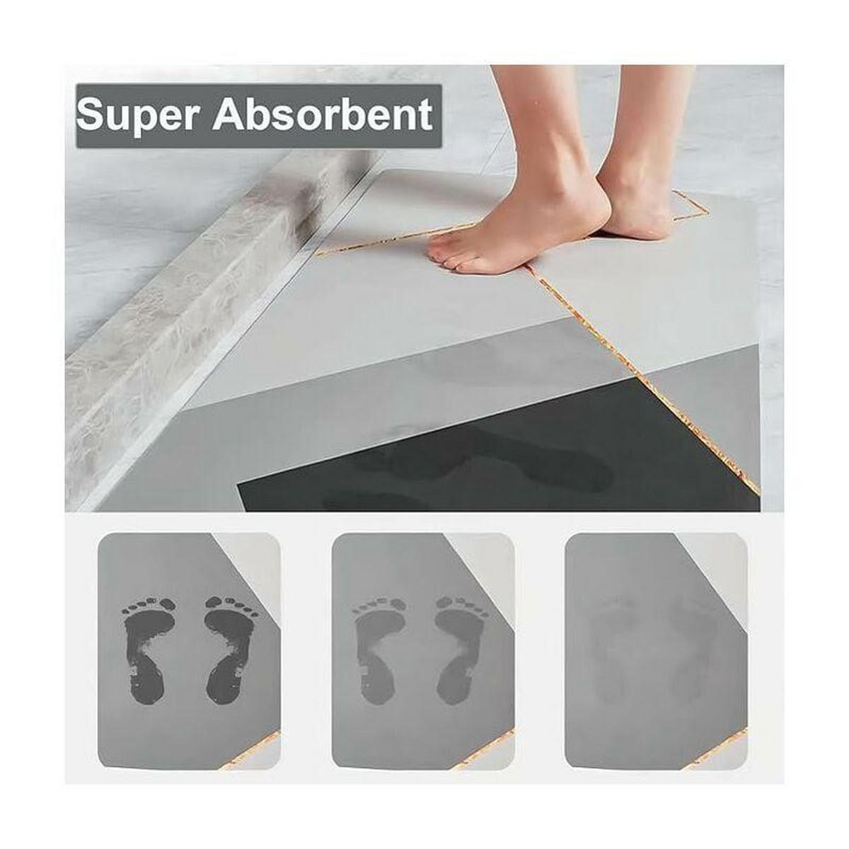 BADEMATTE 1 Stück - Beige, Kunststoff (1/1cm) - Homaxy