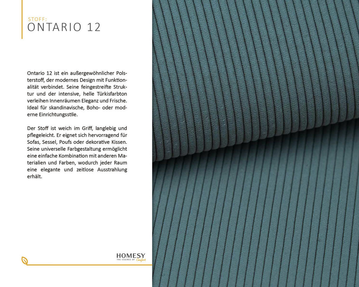 SCHLAFSOFA Celeste – modernes Design trifft auf höchsten Komfort, Blau - Blau, Holz (225/80/94cm) - Homesy