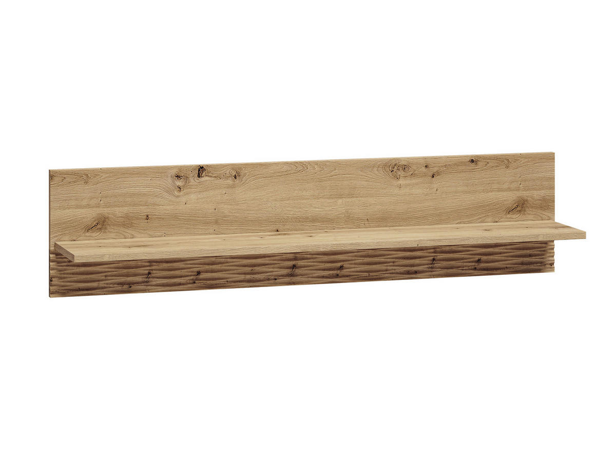 WANDREGAL Artis Artisan Eiche, 120 / 22 / 28cm - Braun, Holz/Holzwerkstoff (120/28/22cm) - Feldmann-Wohnen