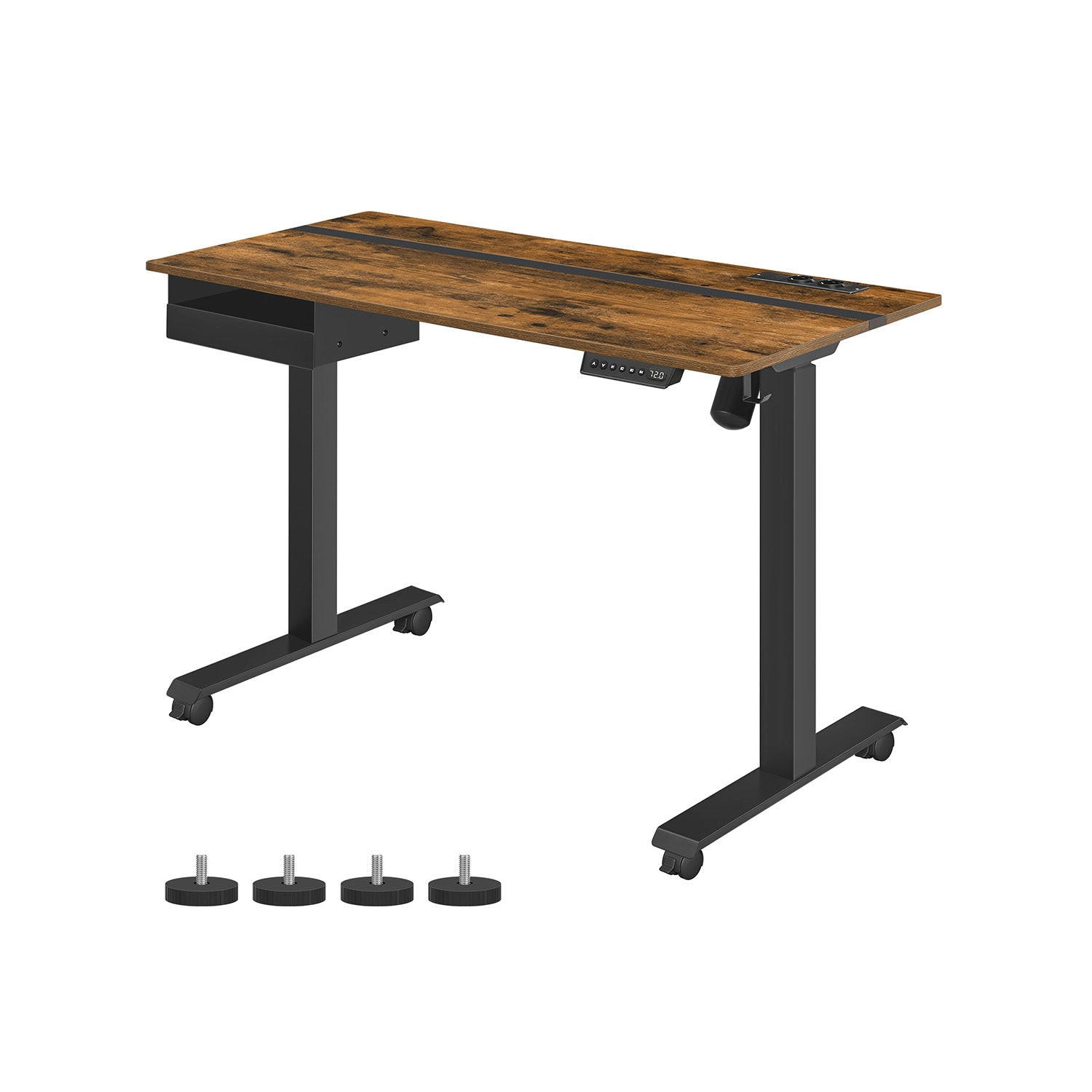 Hansiro Höhenverstellbarer Braun 120x120x60 cm