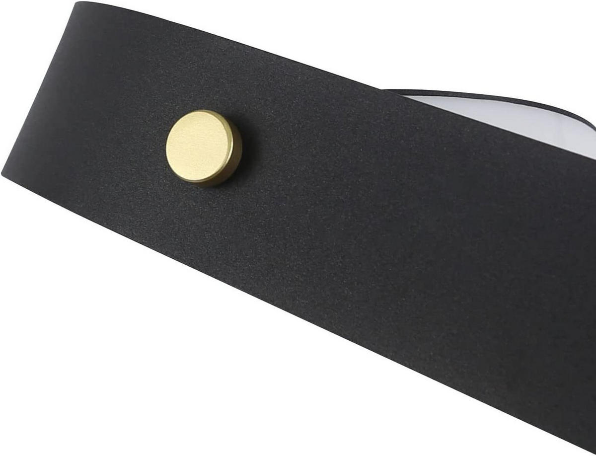 LED stolní lampa Abich 12,5/6/6,5 cm - černá, kov (12.5/6/6.5cm) - Nettlife