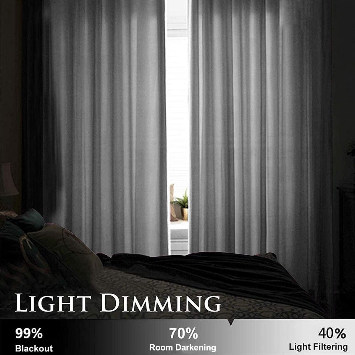 FERTIGVORHANG 2er Set 140 x 175 cm Samt - Grau, Textil (140/175cm) - Kaket