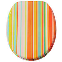 WC-SITZ mit Absenkautomatik Starstripes - Multicolor, Holzwerkstoff (38/6/47cm) - Sanilo