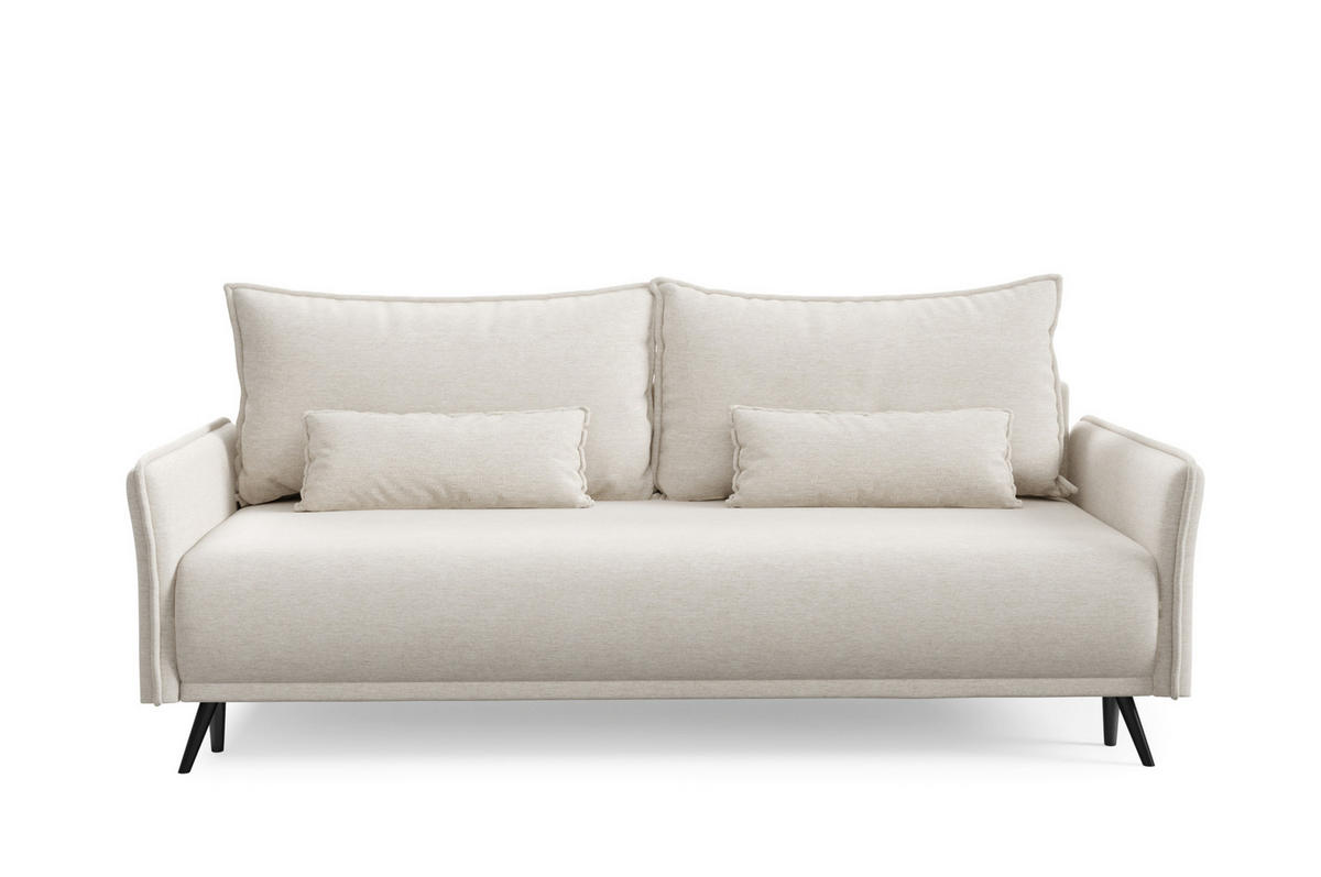 SCHLAFSOFA - Sofa Tiron - Beige (Verita 16) - Creme, Holz (219/96/104cm) - Möblo