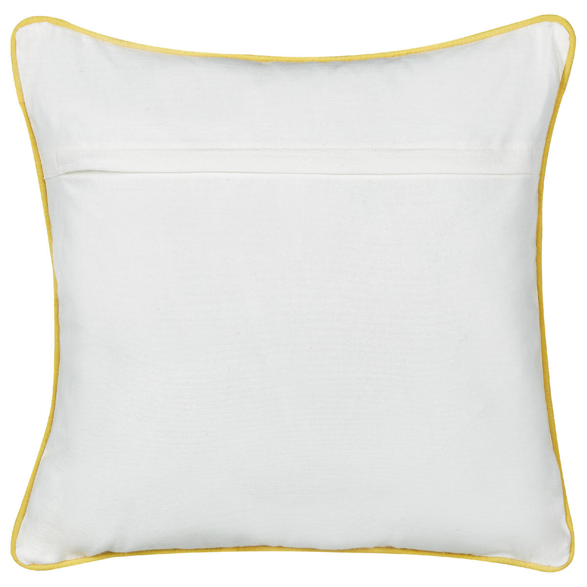 DEKOKISSEN 2er-Set Grau 45/45 cm Arales - Gelb/Schwarz, Textil (45/45cm) - Beliani