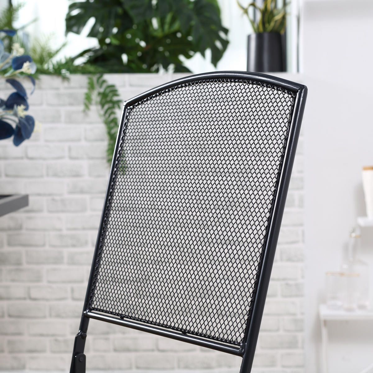 SITZGRUPPE, Metall, Grau - Grau, Metall - Outsunny