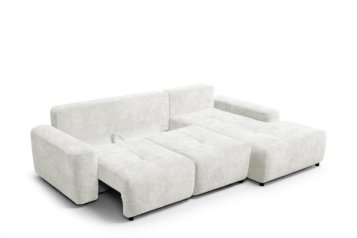 ECKSOFA Argos In Vibe - Creme, Holzwerkstoff/Textil (267/170cm) - Fun Möbel