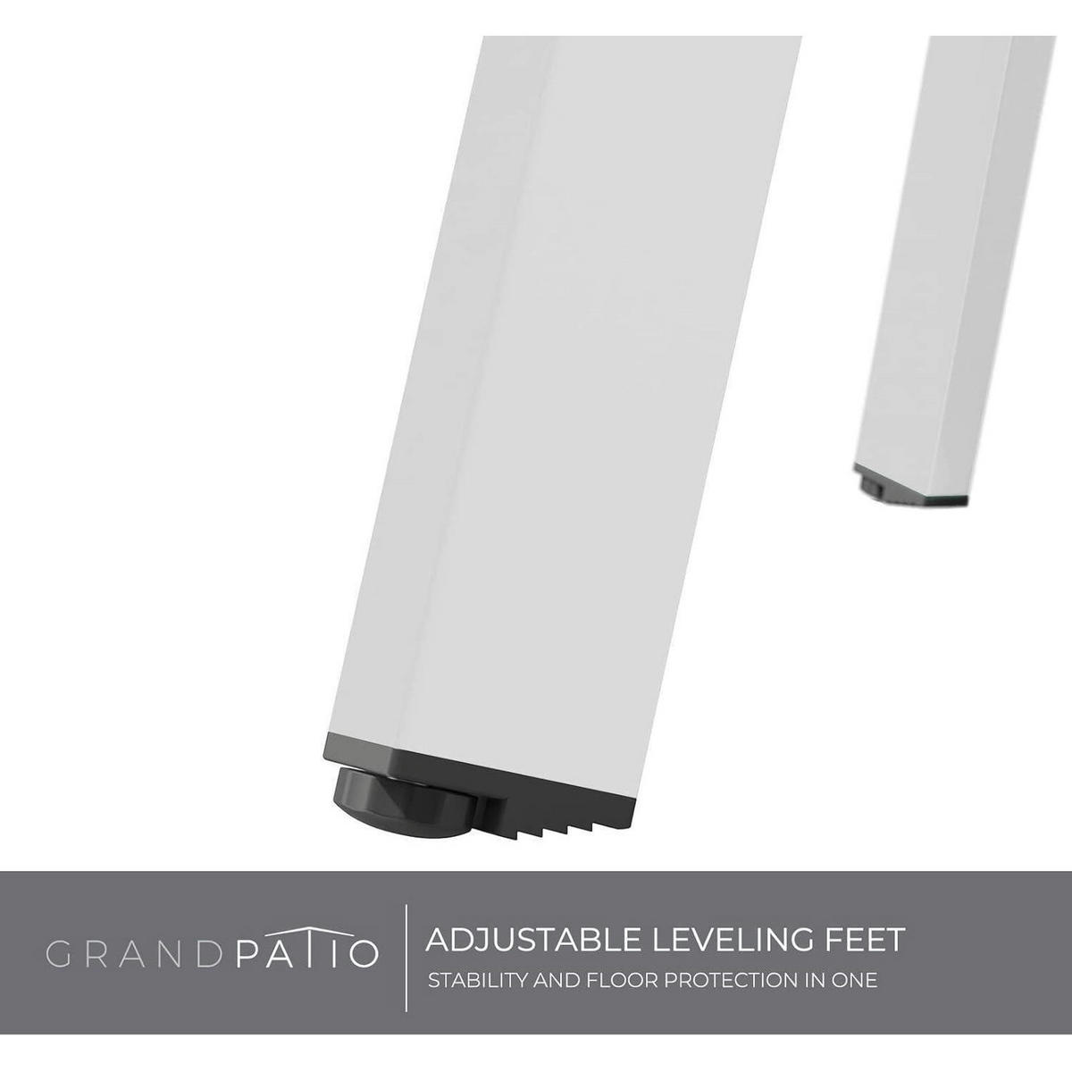 BEISTELLTISCH Outdoor Weiß - Weiß, Metall (70/70/40cm)