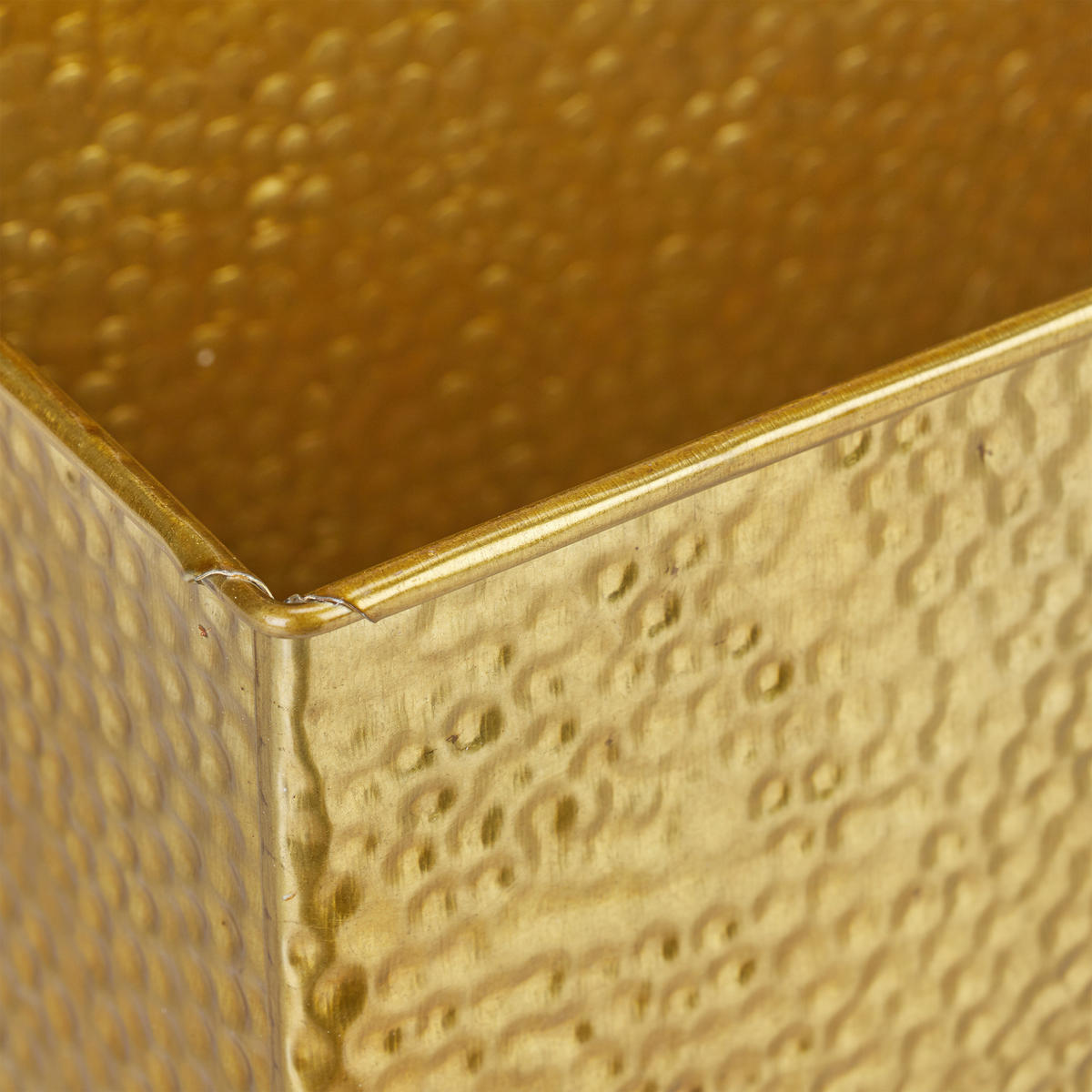 BLUMENKASTEN - Goldfarben, Metall (40/13.5/12.5cm) - Relaxdays