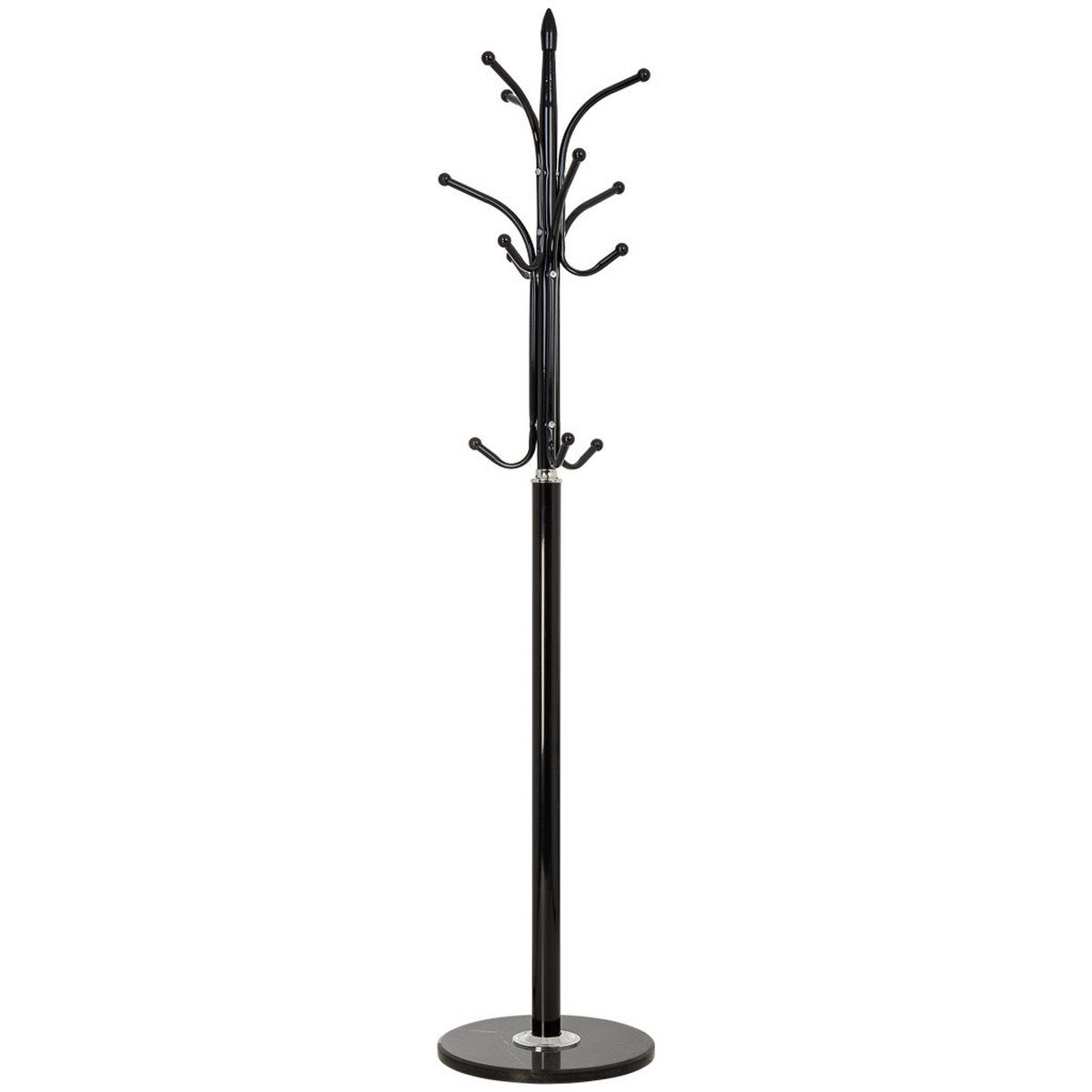 GARDEROBE aus metall - Schwarz, Metall (36/176/36cm) - Wanderlust