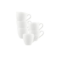 MOKKA-/ESPRESSOTASSEN Anmut weiß 60 ml 6er Set - Weiß, Keramik (0.06L) - Villeroy & Boch