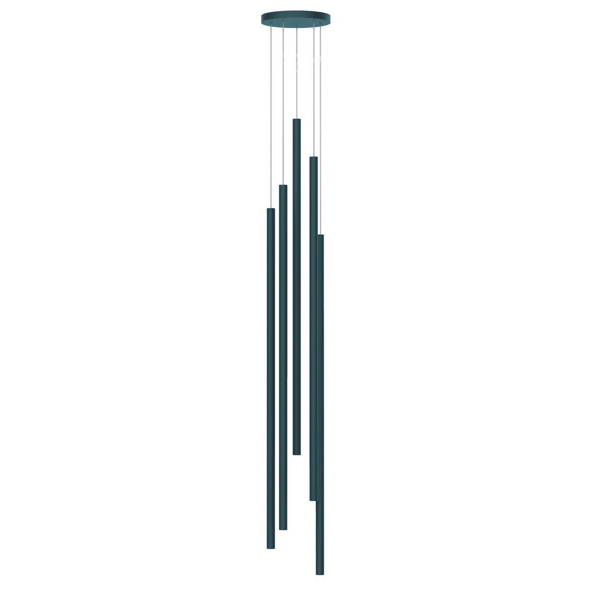 LED-HÄNGELEUCHTE - Blau, Metall (16/16/160cm) - Lumicom