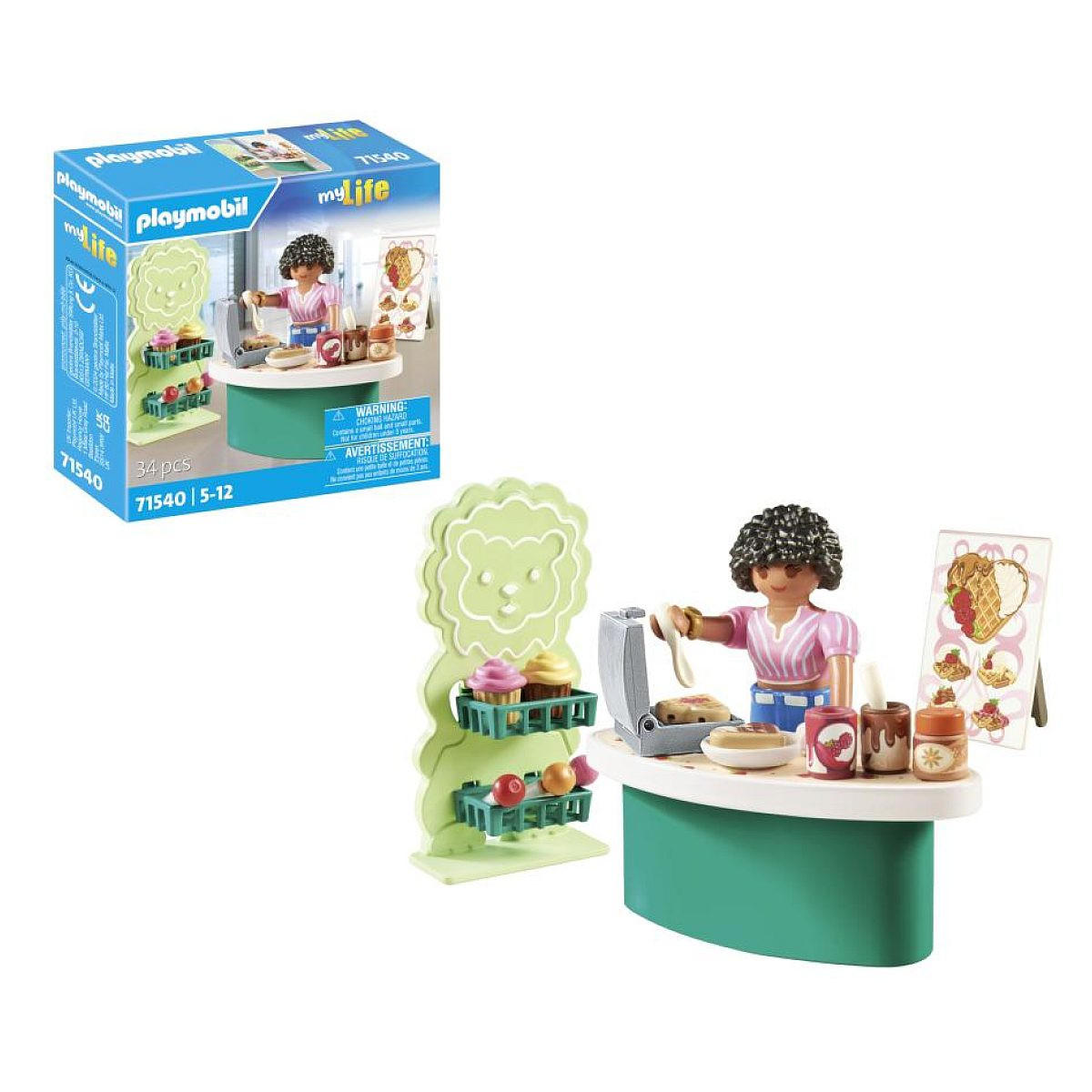 SPIELSET Der Waffelständer - Blau, Kunststoff (4/14/14cm) - Playmobil
