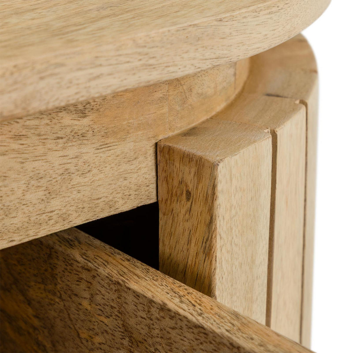 HÄNGENDER NACHTTISCH CALASIA natur - Naturfarben, Holz (55/25/35cm) - IDIMEX