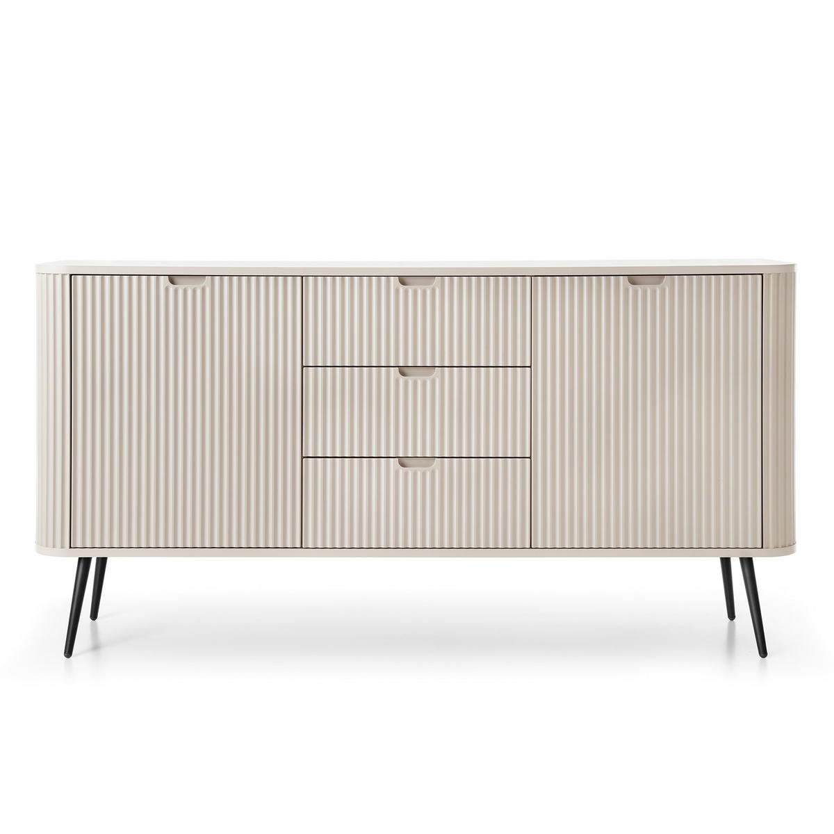 SIDEBOARD ZENZERO 168/87/39 cm mit 3 Schubladen 2 Türen Kaschmir - Kaschmir, Holzwerkstoff (168/87/39cm) - MASSENO
