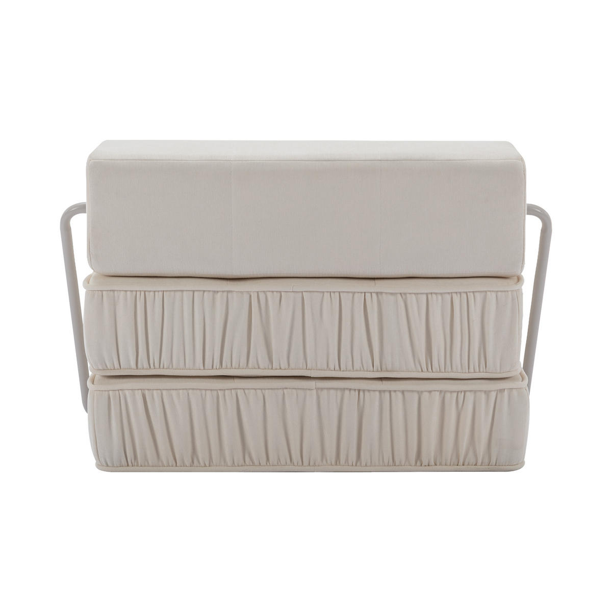 SCHLAFSESSEL DE-34989 2-in-1 mit Bettfunktion Weiß - Weiß, Metall (92/64/92cm) - ComfortXL