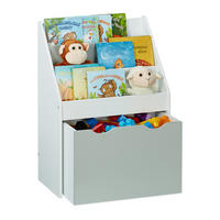 KINDERREGAL - Multicolor, Holzwerkstoff (50.5/70/28cm) - Relaxdays