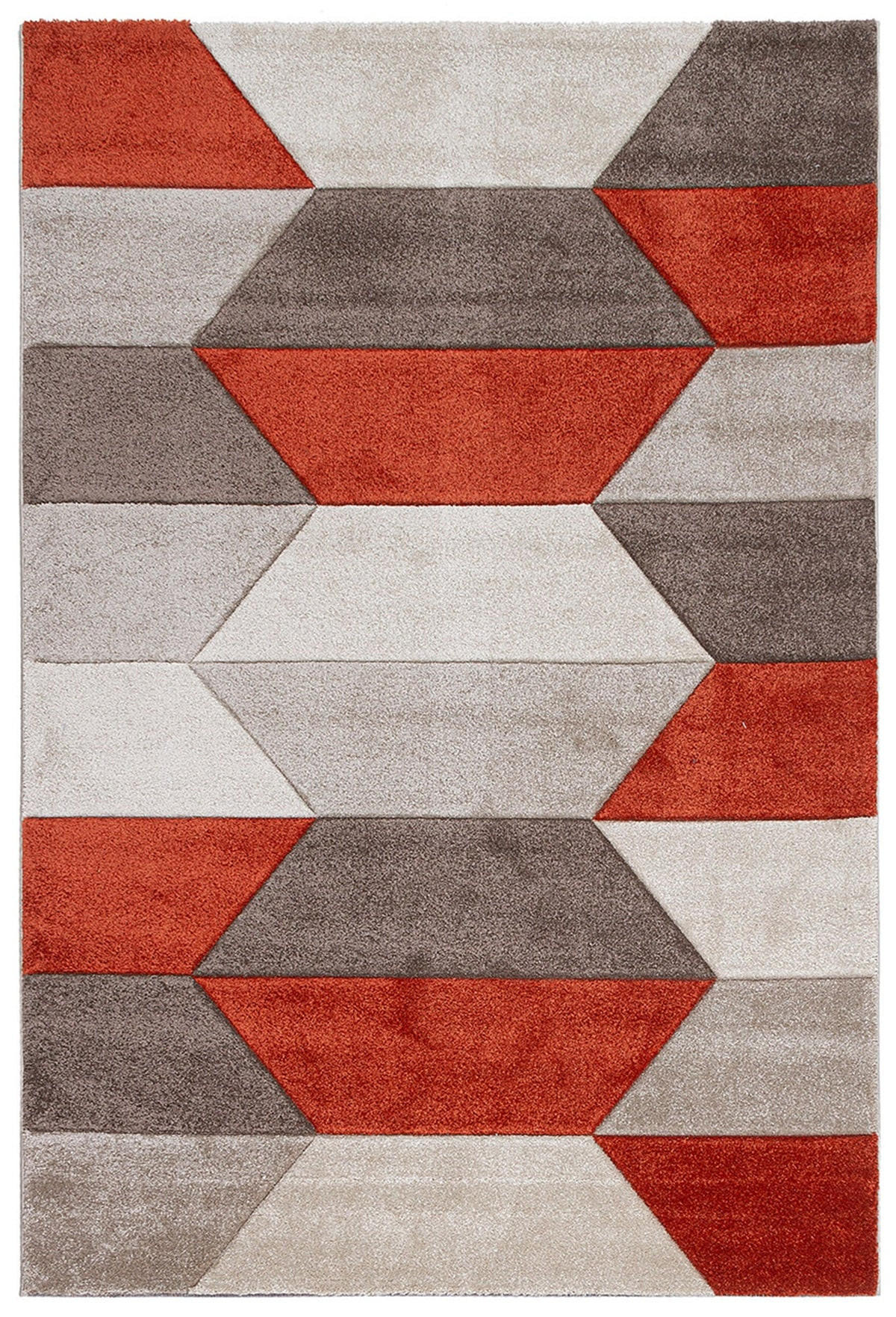 TEPPICH modern Flachgewebe PAVY Rot 160 x 230 cm - Rot, Textil (160/230cm) - Novatrend